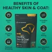 Extra Strength Healthy Skin & Coat Chews für Hunde mit Entengeschmack - 40 Stück
