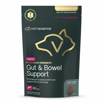   Vet Strength Gut & Bowel Support Chews für Hunde & Katzen, Geschmacksrichtung Ente - 60 Stück