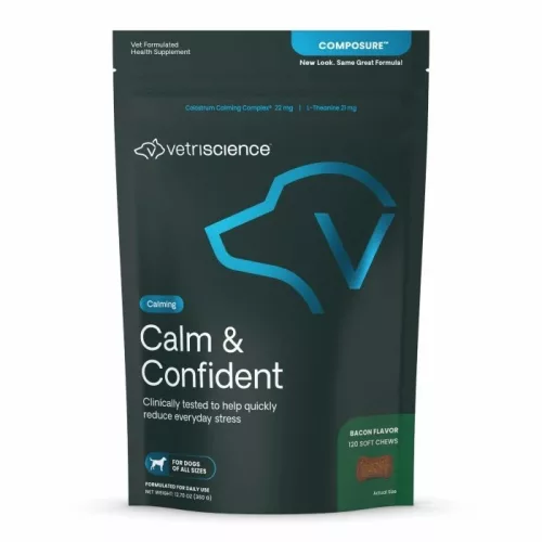 Calm & Confident Chews für Hunde mit Speckgeschmack - 120 Stück