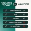 Ultimate Strength Healthy Hip & Joint Chews für Hunde Erdnussbuttergeschmack - 120 Stück