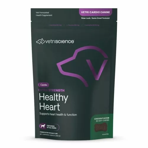 Extra Strength Healthy Heart Chews für Hunde mit Hühnergeschmack - 60 Stück