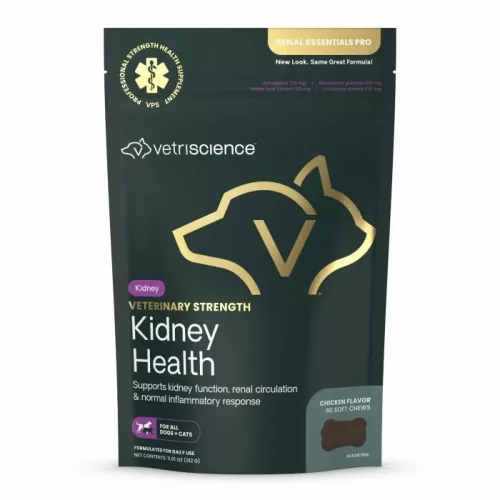Vet Strength Kidney Health Chews für Hunde & Katzen, Huhn-Geschmack - 60 Stück