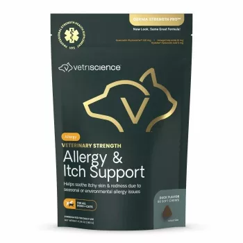   Vet Strength Allergy & Itch Support Chews für Hunde & Katzen mit Entengeschmack - 90 Stück