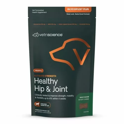 Ultimate Strength Healthy Hip & Joint Chews für kleine Hunde mit Entengeschmack - 60 Stück