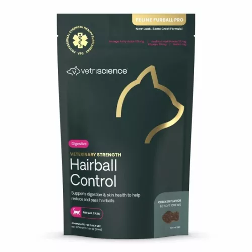 Vet Strength Hairball Control Chews for Cats Chicken Flavor - 60 Stück